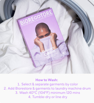 How to wash faded clothes with BIORESTORE