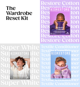 Wardrobe Reset Kit – Restore Cotton + Super White + Textile Conditioner